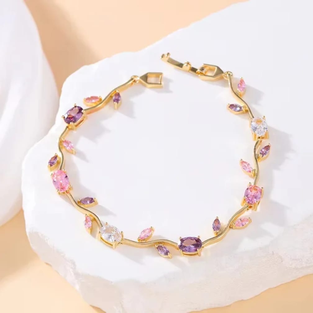 Tulip Bracelet – Premium Quality Stainless Steel Elegant Bracelet for Women l Green