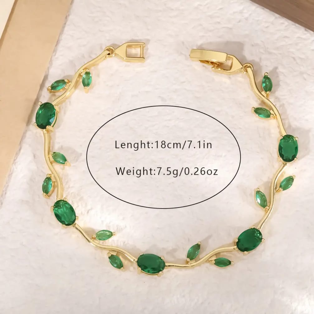 Tulip Bracelet – Premium Quality Stainless Steel Elegant Bracelet for Women l Green