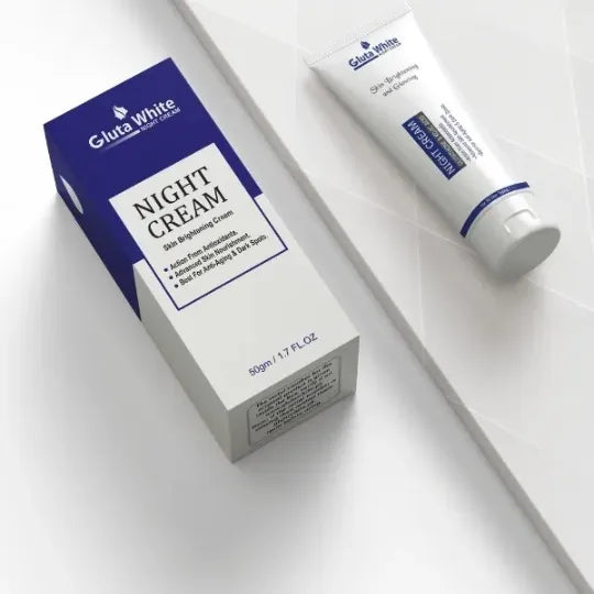 Gluta White Night Cream | 50ml | Advanced Brightening, Nourishing & Anti‑Aging Formula